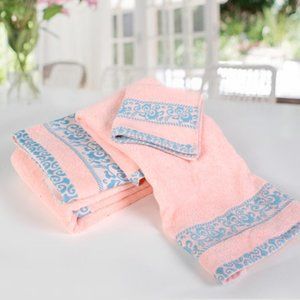 Royal Rose 3-Piece Embroidered Decorative Towels